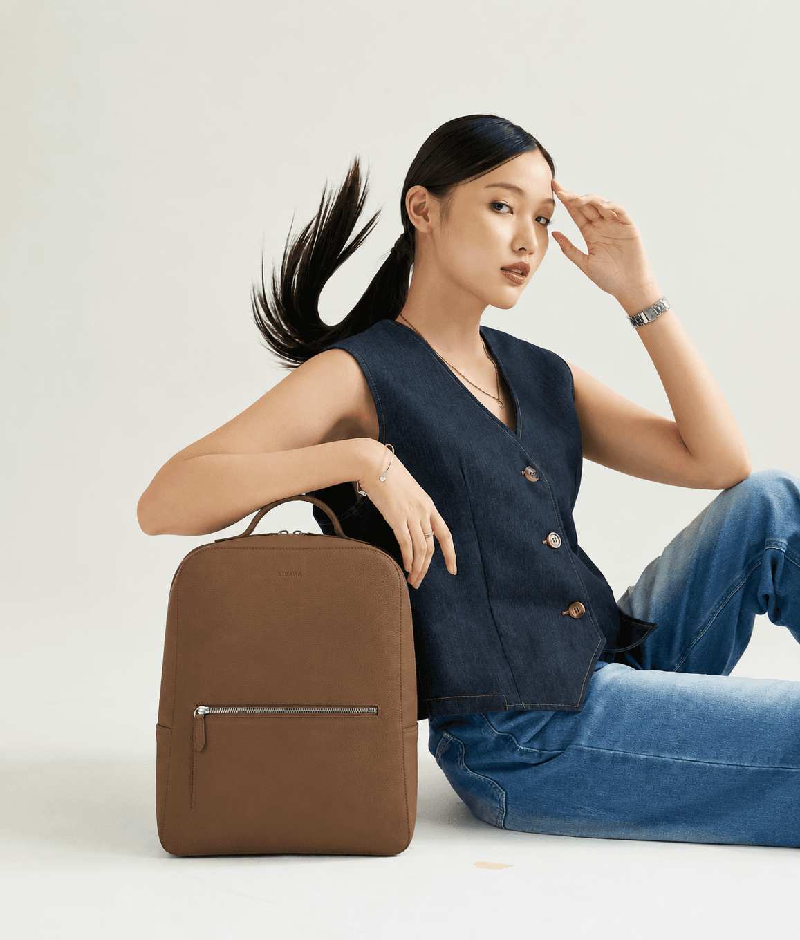 Large Aurelia Fan Tote